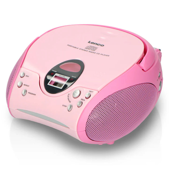 LENCO Portable CD/Radio - Pink | SCD-24 P