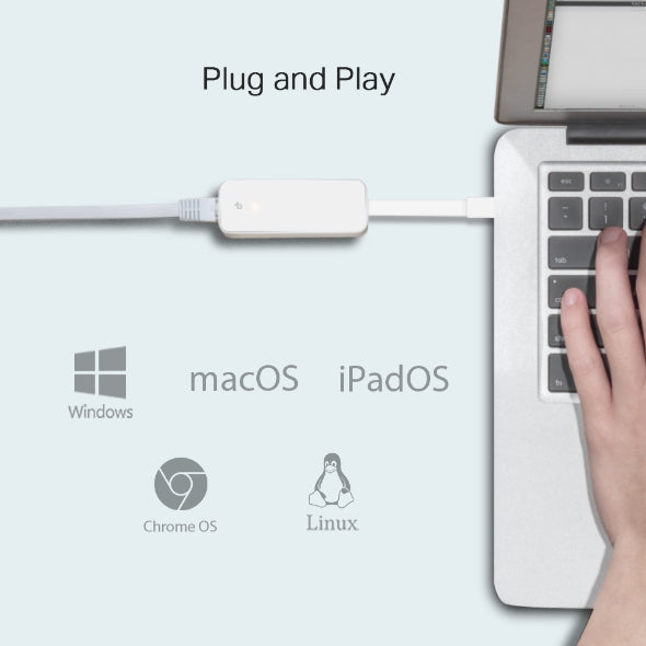 TP-LINK USB 3.0 Type-C to Gigabit Ethernet Network Adapter | UE300C