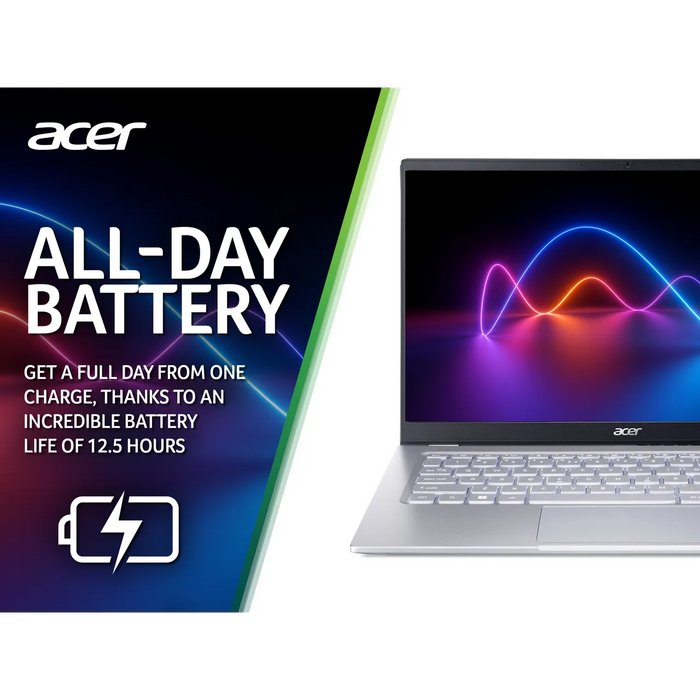 ACER Swift 3 14" Laptop - AMD Ryzen 5, 16GB RAM, 512GB SSD -  Silver | NX.AB1EK.00D