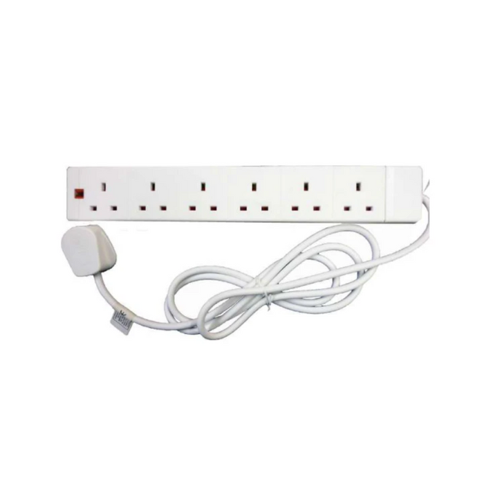 POWERPLUS 6 Way 13 Amp Extension Lead 2m | 1008