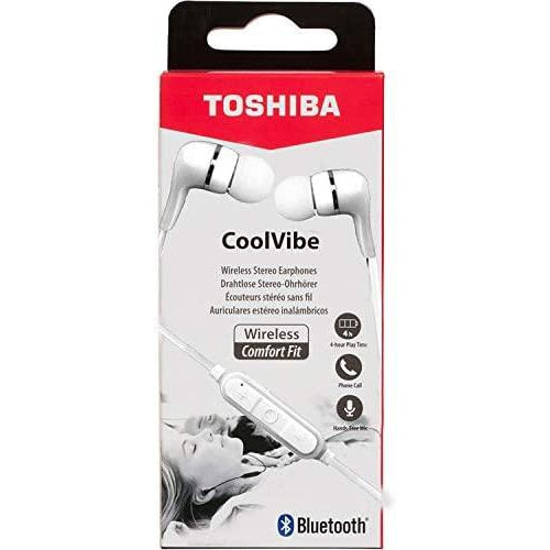 TOSHIBA Wireless Bluetooth Earbuds - White | RZE-BT312EW