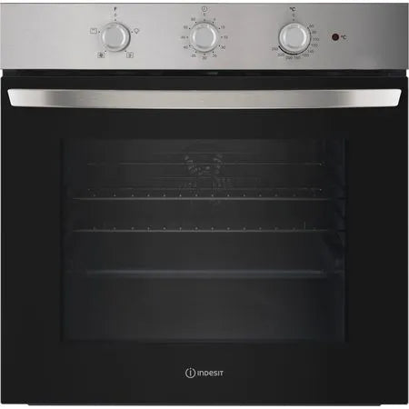 Indesit Click&Clean Electric Single Fan Oven - Stainless Steel | IO233XUK