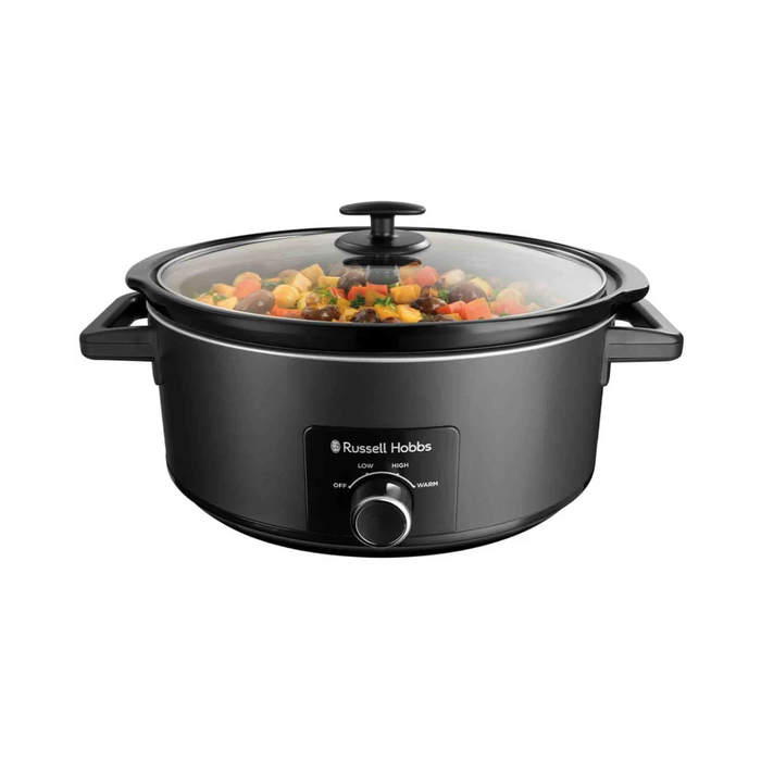 Russell Hobbs 7L Matte Black Slow Cooker - Black | 27720