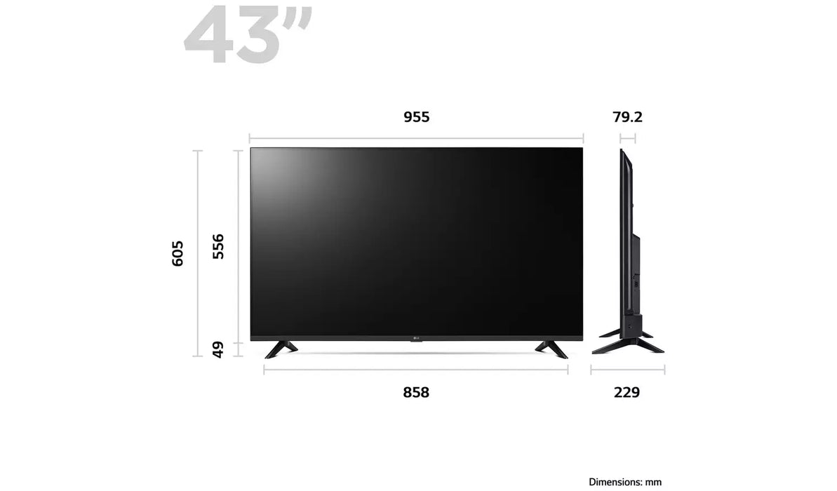 LG LQ60 43" Full HD Smart LED TV | 43LQ60006LA.AEK