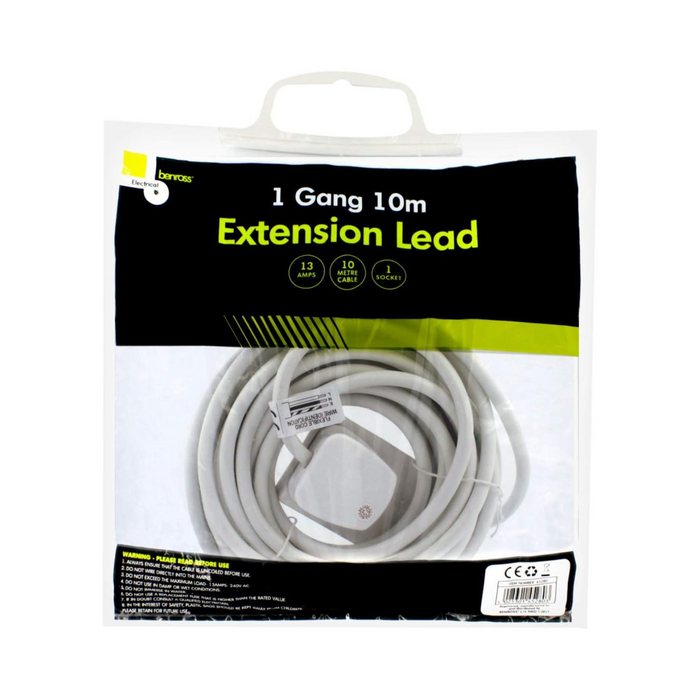 BENROSS 1 Way 10M Extension Lead - 13A | 45280