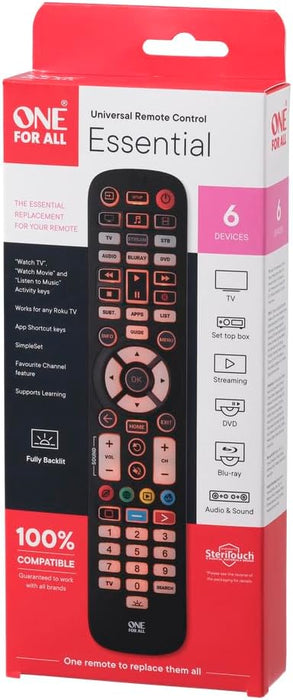 ONE FOR ALL Universal Remote Control - Black | URC3661