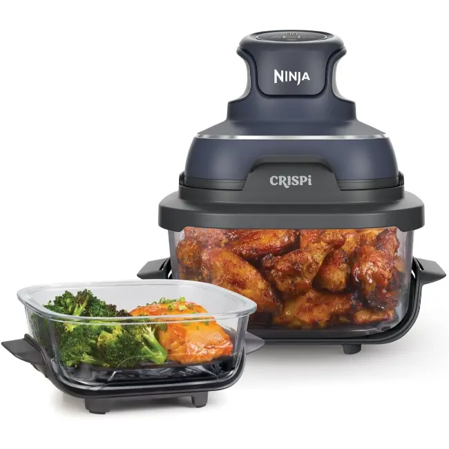 Ninja CRISPi 4-in-1 Portable Glass Air Fryer - Grey | FN101UKGY