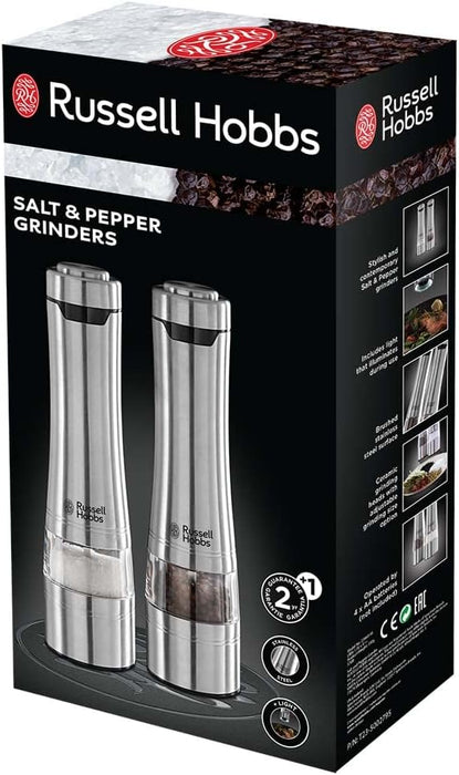 Russell Hobbs Salt & Pepper Grinders - Stainless Steel | 23460-56