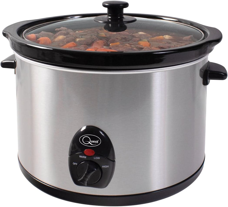 Quest Stainless Steel 5 Ltr Slow Cooker - 320W | 35280