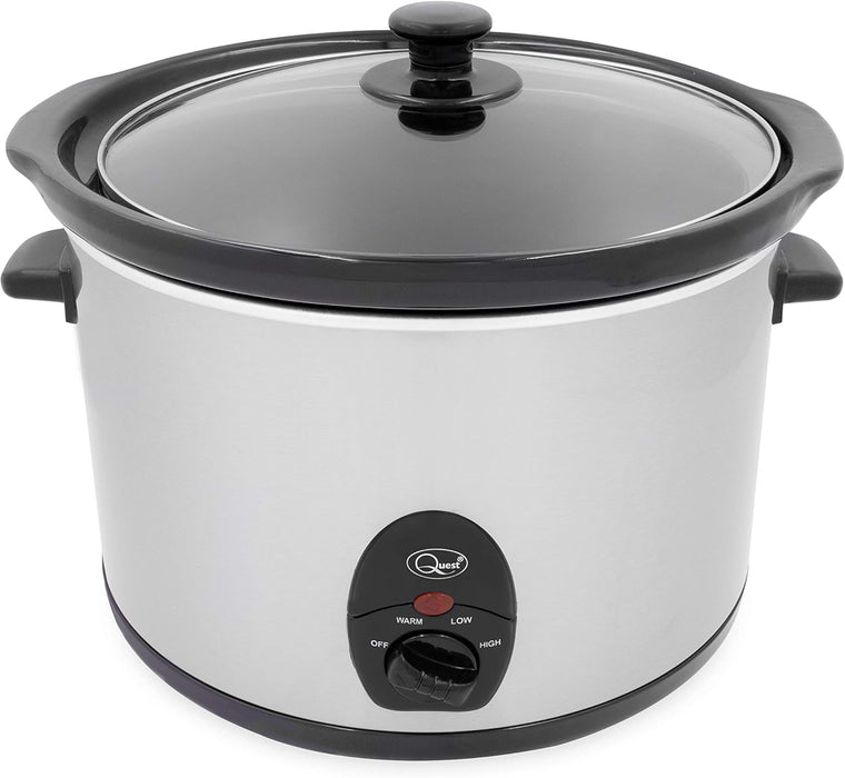 Quest Stainless Steel 5 Ltr Slow Cooker - 320W | 35280
