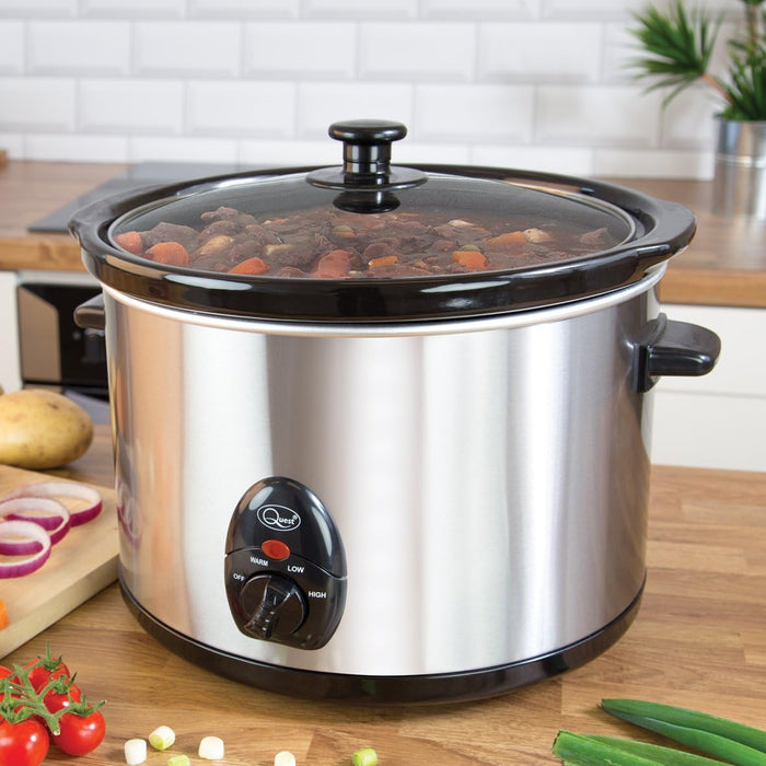 Quest Stainless Steel 5 Ltr Slow Cooker - 320W | 35280