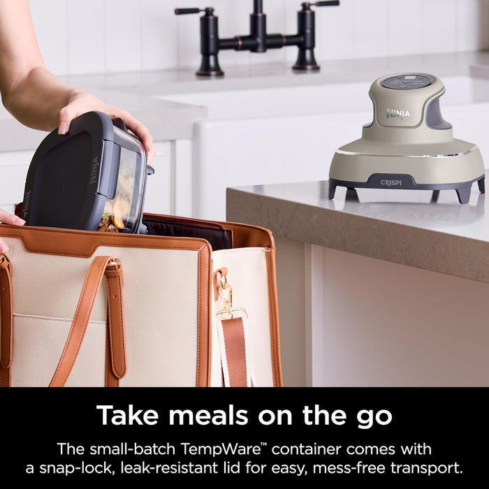 Ninja CRISPi 4-in-1 Portable Glass Air Fryer - Stone | FN101UKST