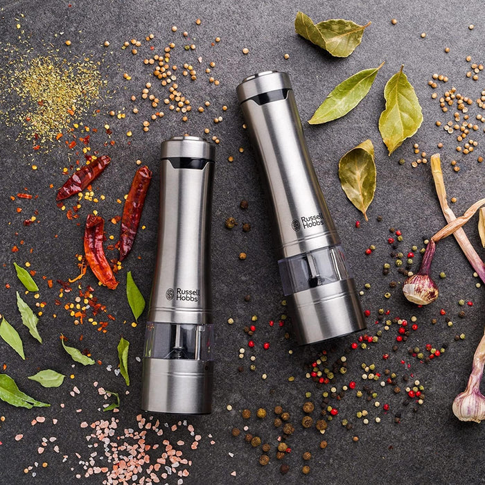 Russell Hobbs Salt & Pepper Grinders - Stainless Steel | 23460-56