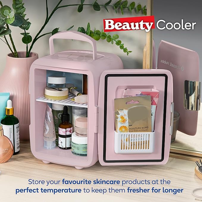 Russell Hobbs Mini Fridge 4L/6 - Pink | RH4CLR1001P/RH