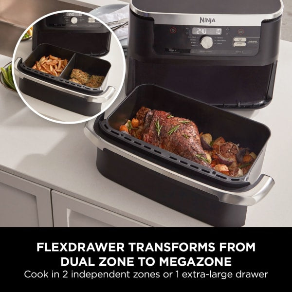 Ninja Foodi FlexDrawer 10.4L Air Fryer - Black | AF500UK