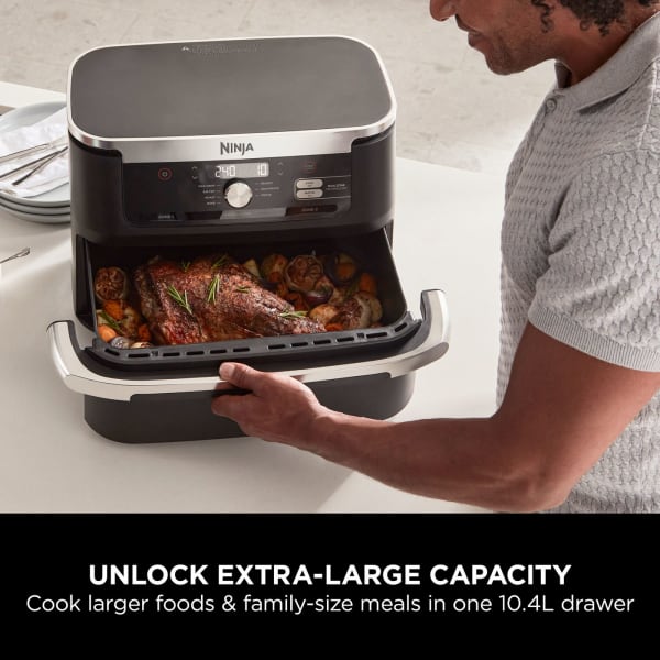 Ninja Foodi FlexDrawer 10.4L Air Fryer - Black | AF500UK