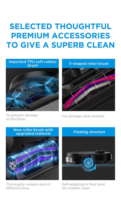 Midea S8+ Robot Vacuum - Robovac - 5200mAh 150min || S8+