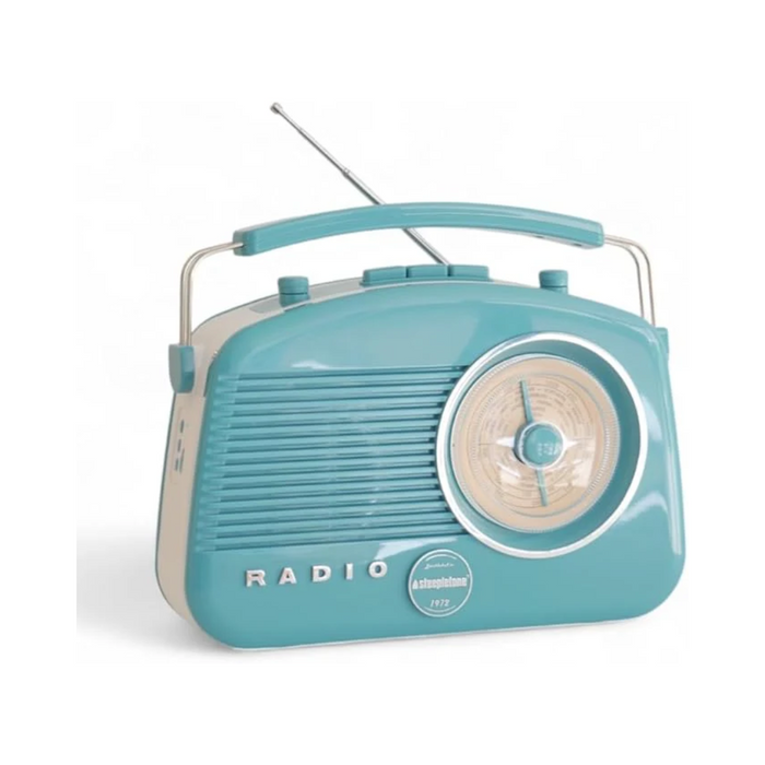 Steepletone Brighton 3 Band Portable Retro Radio - Duck Egg Blue | BRIGHTONBEBT