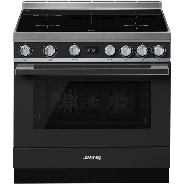 Smeg 90x60 cm Portofino Full Electric Cooker with Induction Hob - Anthracite | SMG CPF9IPAN