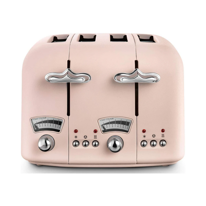 DELONGHI Argento Flora 4 slice Toaster - Pink | CT04PK