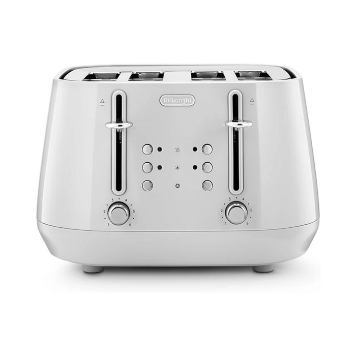 De'Longhi Eclettica 4 slice Toaster - White || CTY4003.W