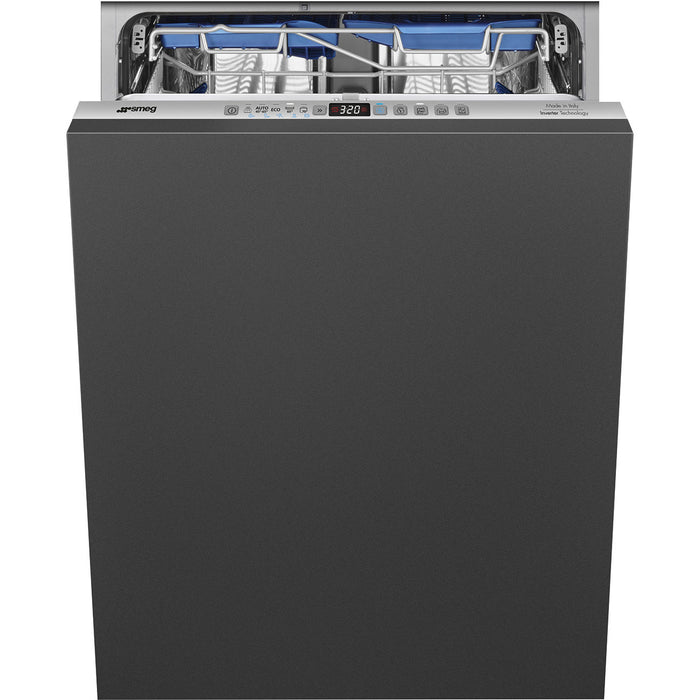 Smeg 60cm Integrated 13 place dishwasher - Silver, Universal Design | SMG DI323BL