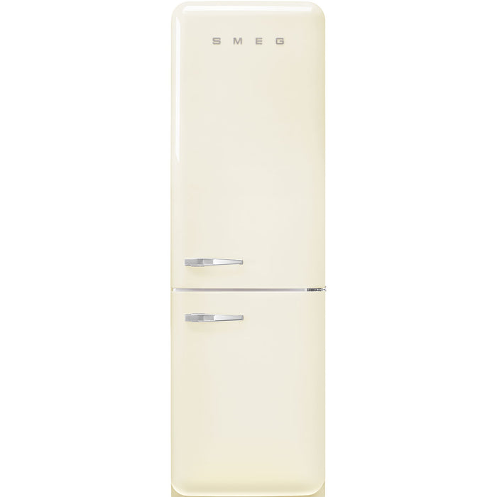 Smeg 60cm Retro Style 60/40 Fridge Freezer with NoFrost, Right Hand Hinge - Cream | SMG FAB32RCR5UK