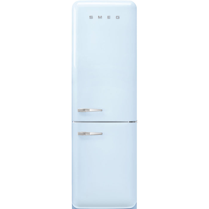 Smeg 60cm Retro Style 60/40 Fridge Freezer with NoFrost, Right Hand Hinge - Pastel Blue | SMG FAB32RPB5UK