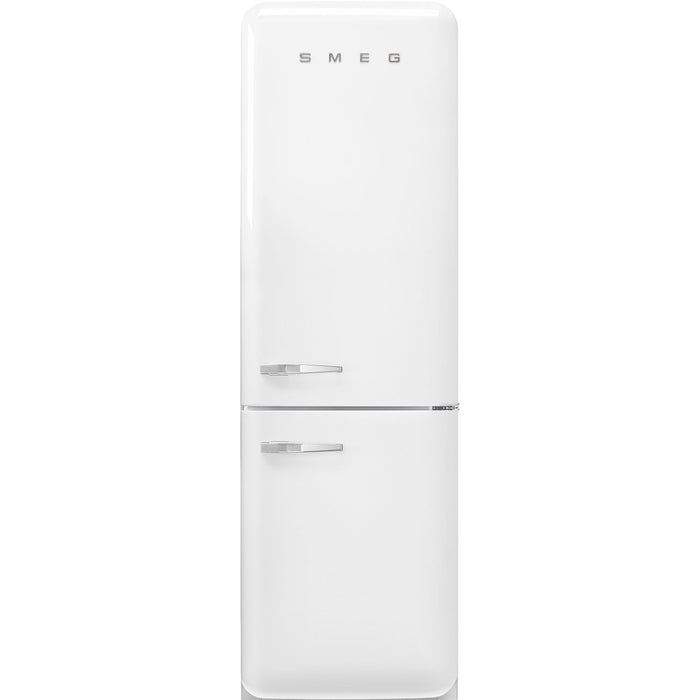 Smeg 60cm Retro Style 60/40 Fridge Freezer with NoFrost, Right Hand Hinge - White | SMG FAB32RWH5UK