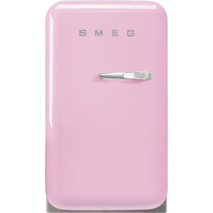 Smeg 40cm Small Retro Style Fridge, Left Hand Hinged - Pink | SMG FAB5LPK5