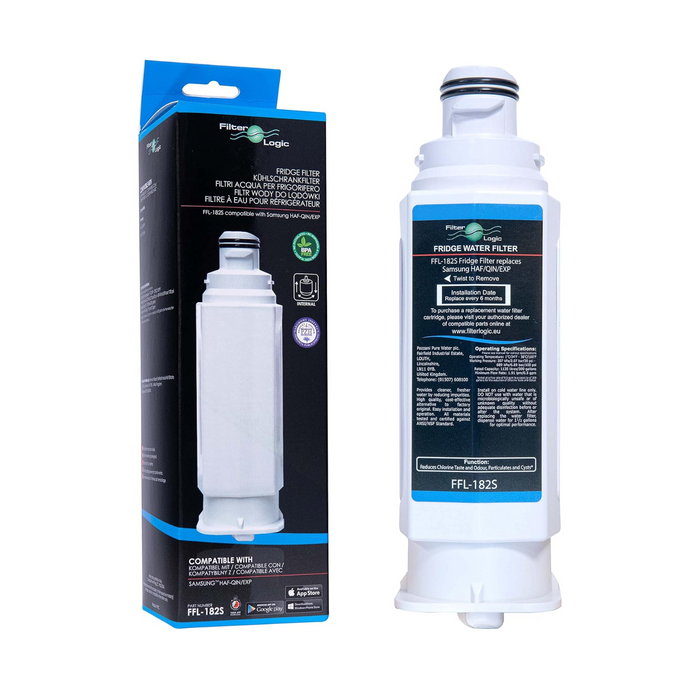 Filter Logic Fridge Water Filter Compatible with Samsung HAF-Qin, DA97-17376B for DA97-08006C Systems | FFL-182S
