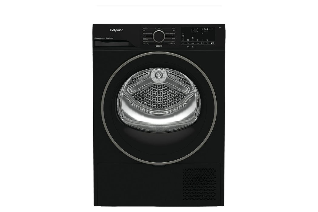 Hotpoint 9kg Freestanding Heat Pump Tumble Dryer - Black | HHDD90BBIRE