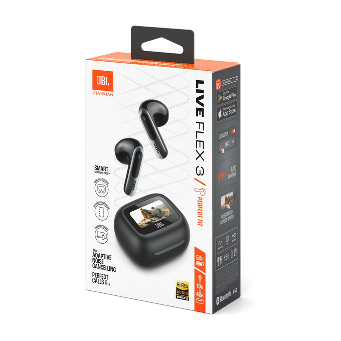 JBL Live Flex 3 True Wireless Earbuds - Black | JBLLIVEFLEX3BLK