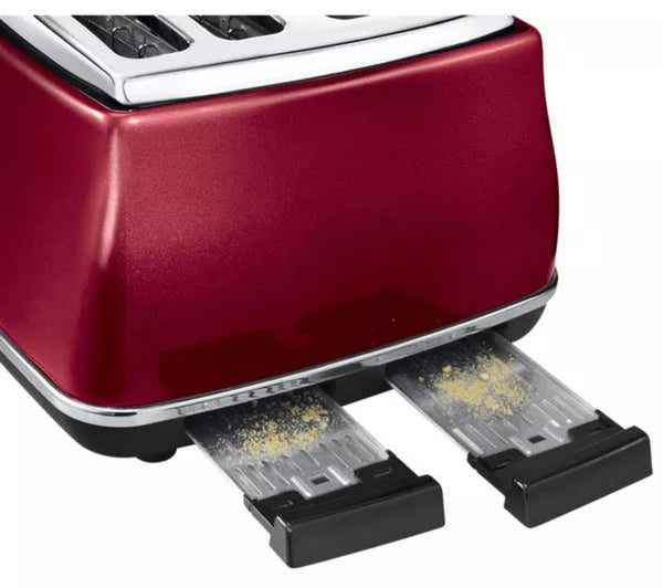 DELONGHI Icona Micalite 4 slice Toaster - Red | CTOM4003R