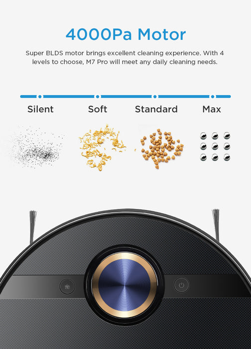 Midea M7 Pro Robot Vacuum - Robovac - 5200mAh 150min || M7PRO