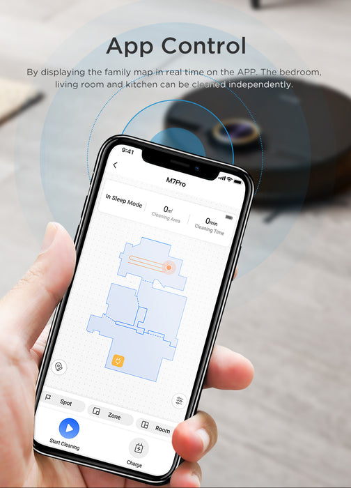 Midea M7 Pro Robot Vacuum - Robovac - 5200mAh 150min || M7PRO