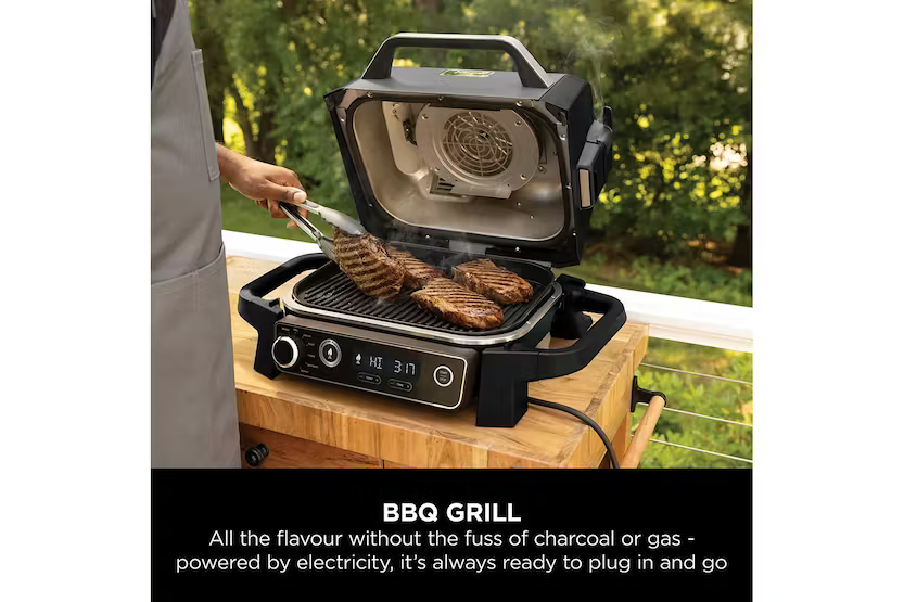 NINJA Woodfire Electric BBQ Grill & Smoker | OG701UK