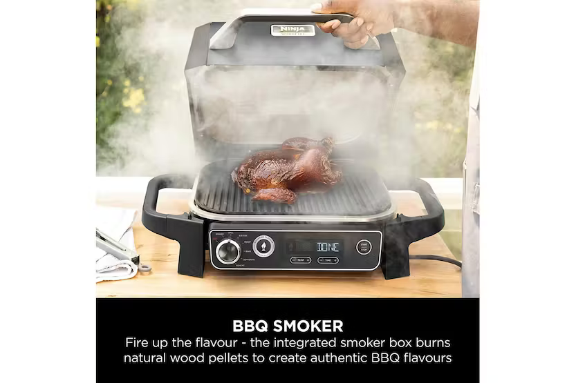 NINJA Woodfire Electric BBQ Grill & Smoker | OG701UK
