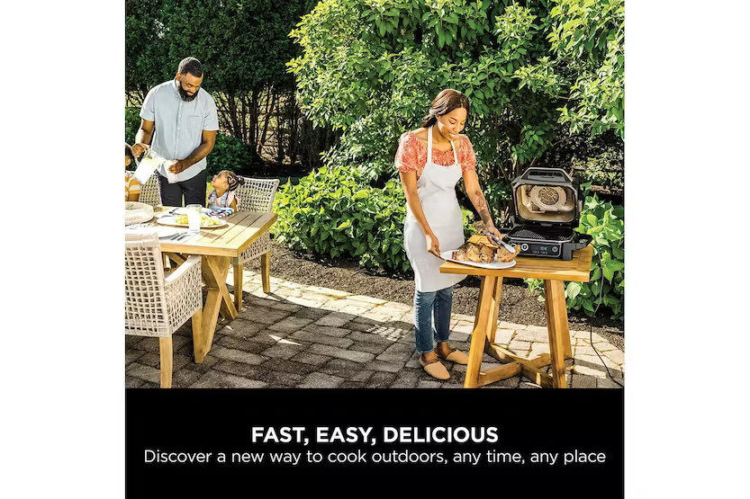 NINJA Woodfire Electric BBQ Grill & Smoker | OG701UK