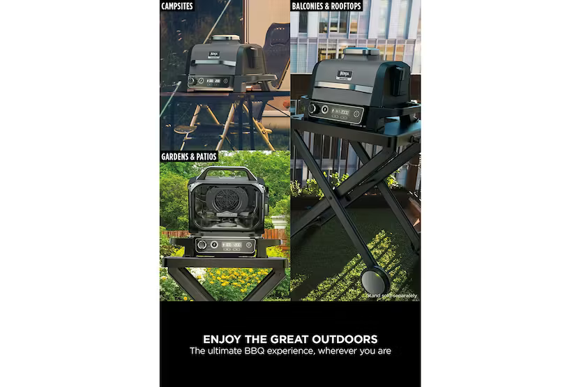 NINJA Woodfire Electric BBQ Grill & Smoker | OG701UK