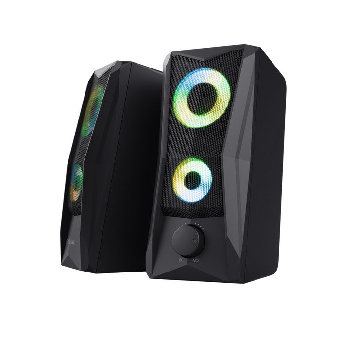 Trust GXT 606 Javv Compact Speaker Set 2.0 RGB Illuminated - Black | T25108