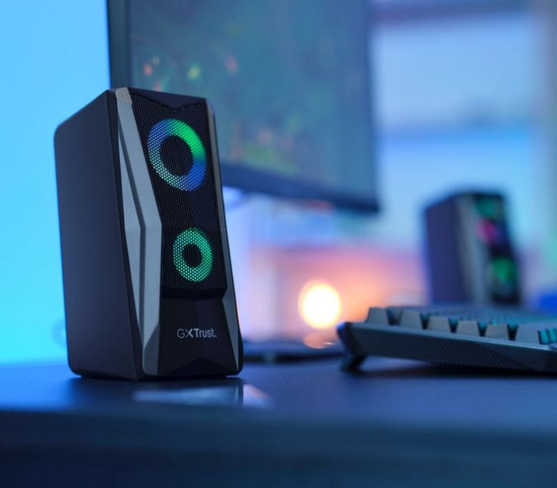 Trust GXT 606 Javv Compact Speaker Set 2.0 RGB Illuminated - Black | T25108