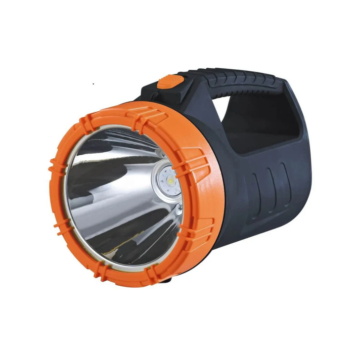 ULTRA LIGHT RECHARGEABLE LED 10W TORCH WITH FLASHLIGHT- Black, Orange | TE6810