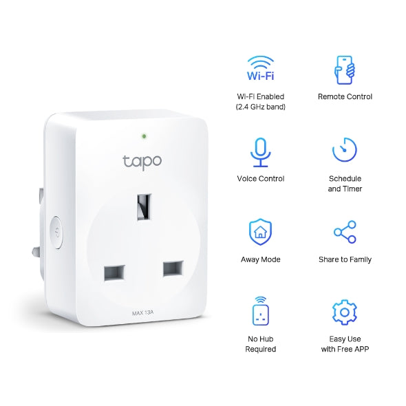 TAPO Mini Smart Wi-Fi Socket 4 Pack | TAPO P100-4PACK