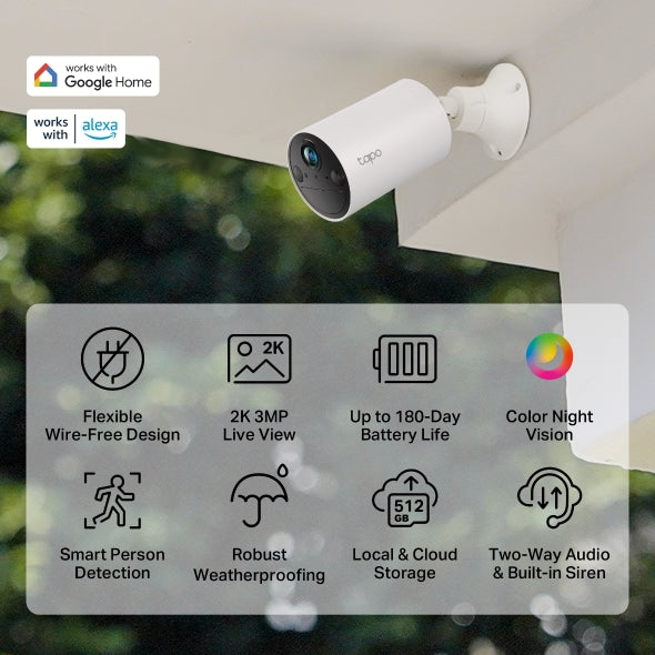 TAPO Smart Wire-free In/Out Security Camera || TAPO C410