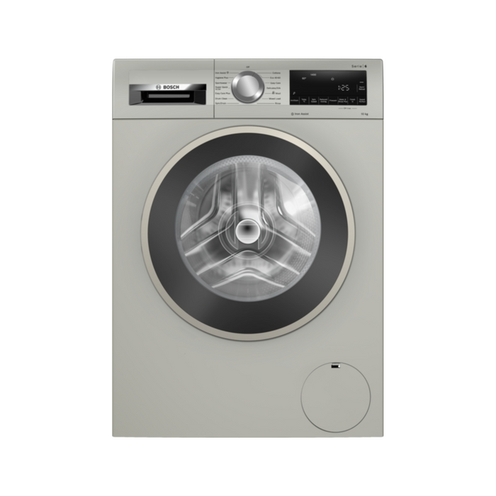 Bosch Series 6, Washing machine, front loader, 10 kg - Silver inox | BSH WGG254ZSGB