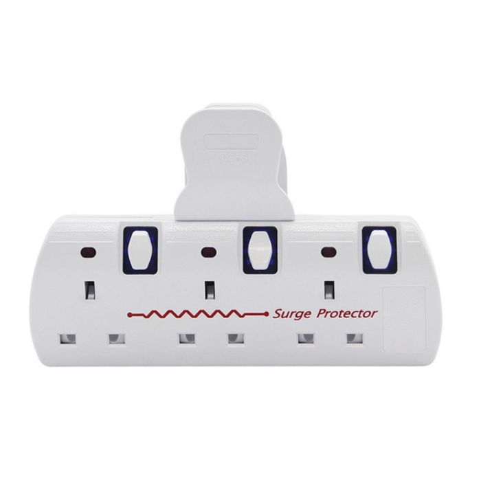 INNOTECK Benross DS-2218 3 Way Switched Wall Adaptor - White | 456108