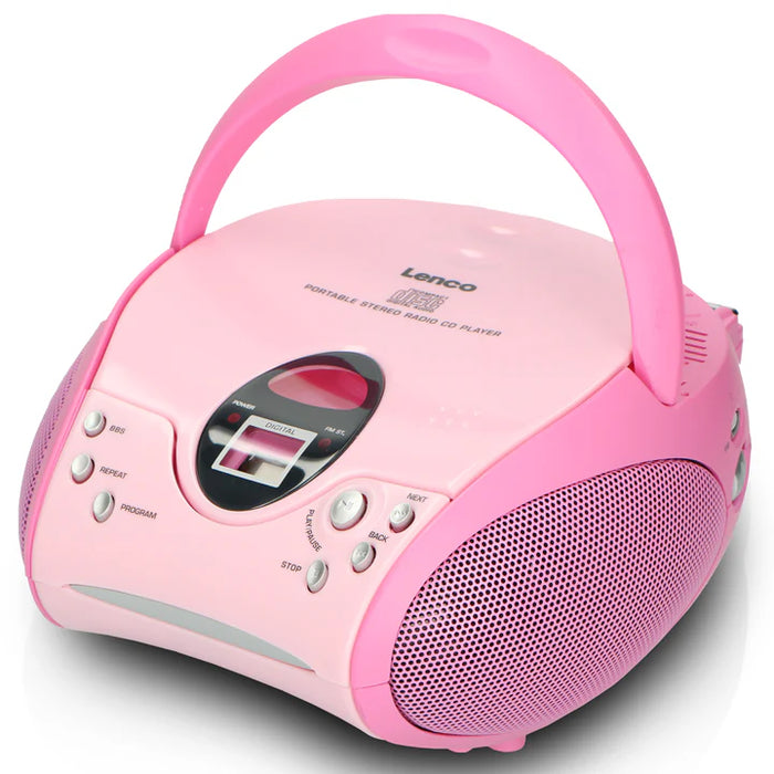 LENCO Portable CD/Radio - Pink | SCD-24 P