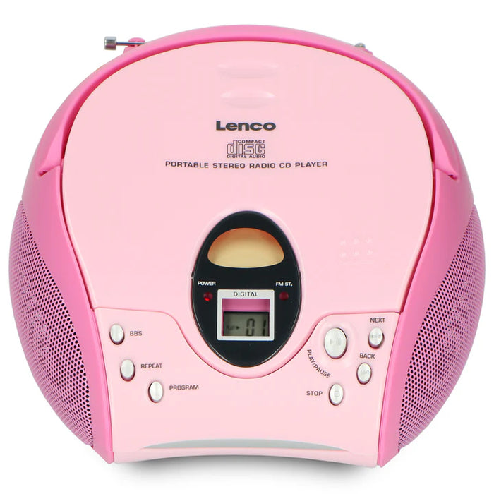 LENCO Portable CD/Radio - Pink | SCD-24 P