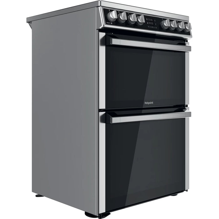 Hotpoint 60CM Electric Freestanding Double Cooker - Inox | HDM67V8D2CX/UK